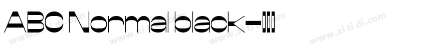 ABC Normal black字体转换